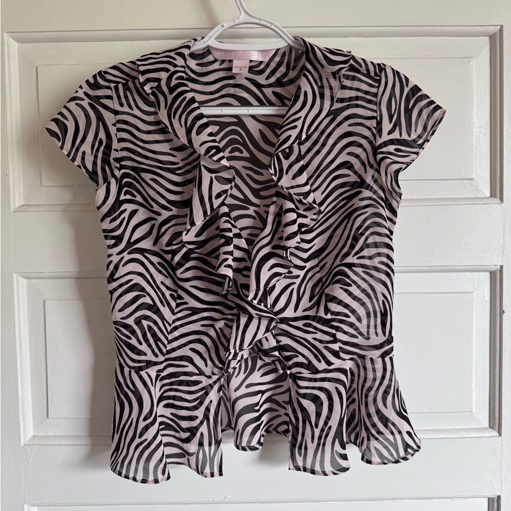 Vintage VS Zebra Print Top